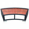 Stopień do spa 92 x 45 x 25 cm, polirattanowy, czarny
