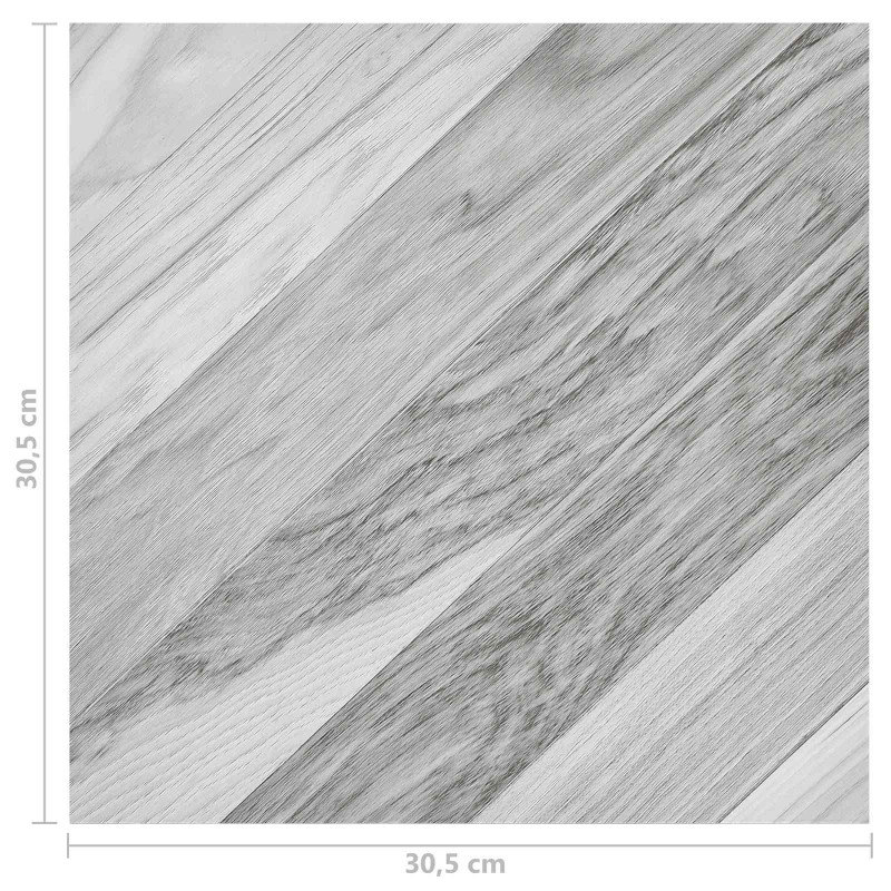 Deski podłogowe 55 pcs Szary 5,11 m² PVC