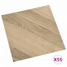 Deski podłogowe 55 pcs Brązowy 5,11 m² PVC