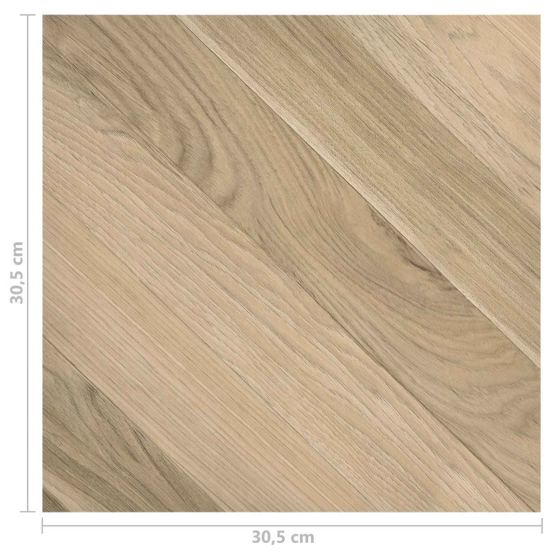 Deski podłogowe 55 pcs Brązowy 5,11 m² PVC