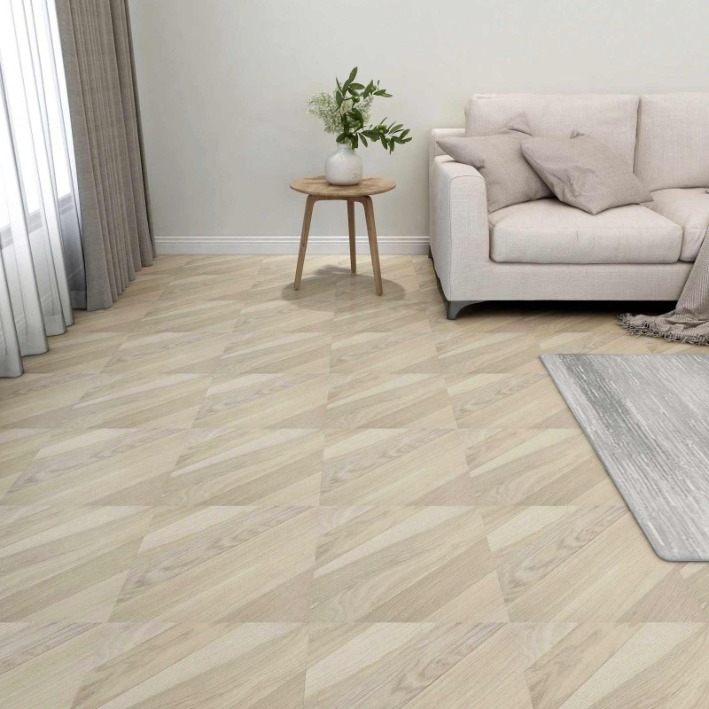 Deski podłogowe 55 pcs Beżowy 5,11 m² PVC