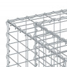 Podniesione łóżko gabionowe Srebrny 170 x 50 x 80 cm
