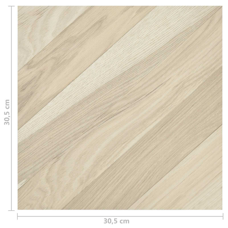 Deski podłogowe 55 pcs Beżowy 5,11 m² PVC