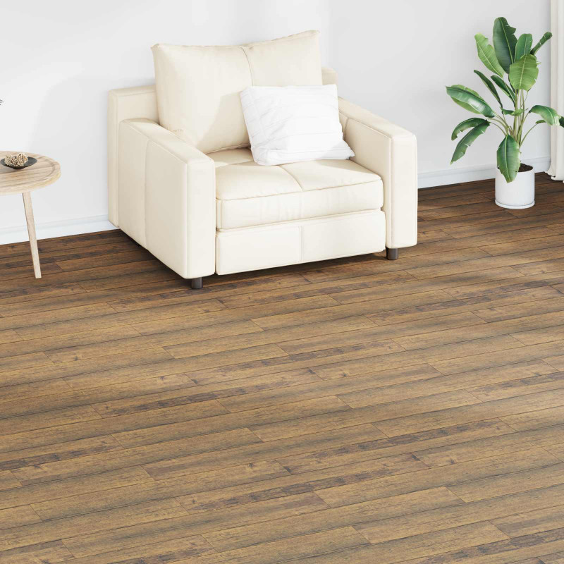 Deski podłogowe 18 pcs Orzechowy brąz 2,51 m² PVC