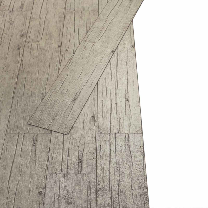 Deski podłogowe 18 pcs Jasnoszary 2,51 m² PVC