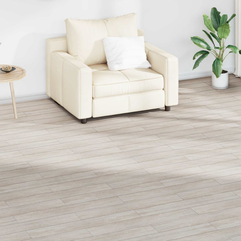 Deski podłogowe 18 pcs Dąb klasyczny biały 2,51 m² PVC