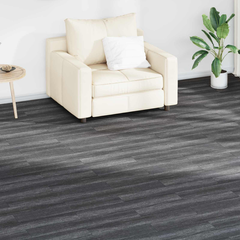 Deski podłogowe 18 pcs Czarny i Biały 2,51 m² PVC