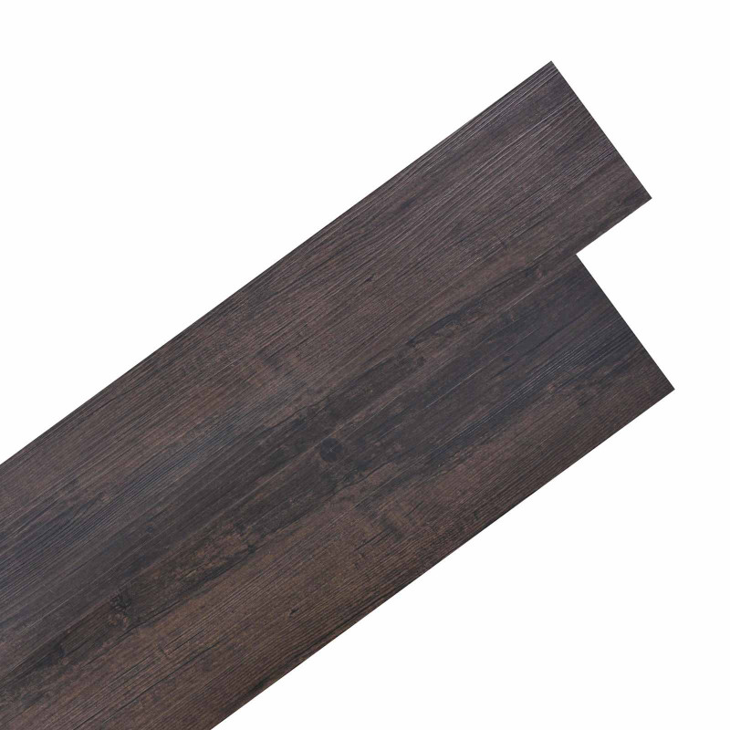 Deski podłogowe 18 pcs Ciemny brąz 2,51 m² PVC