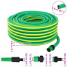 Wąż ogrodowy 5-warstwowy Zielony i Żółty 3 / 4'' 50 m PVC