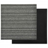 Dywan 20 pcs Antracytowy w paski 50 x 50 cm 100% polipropylen