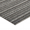 Dywan 20 pcs Antracytowy w paski 50 x 50 cm 100% polipropylen