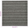 Dywan 20 pcs Antracytowy w paski 50 x 50 cm 100% polipropylen