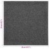 Dywan 20 pcs Antracyt 50 x 50 cm 100% polipropylen