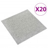Dywan 20 pcs Jasnoszary 50 x 50 cm 100% polipropylen