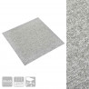 Dywan 20 pcs Jasnoszary 50 x 50 cm 100% polipropylen