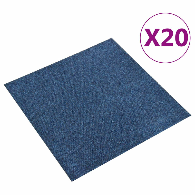 Dywan 20 pcs Ciemnoniebieski 50 x 50 cm 100% polipropylen