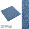 Dywan 20 pcs Niebieski 50 x 50 cm 100% polipropylen