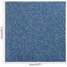 Dywan 20 pcs Niebieski 50 x 50 cm 100% polipropylen
