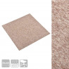 Dywan 20 pcs Beżowy 50 x 50 cm 100% polipropylen