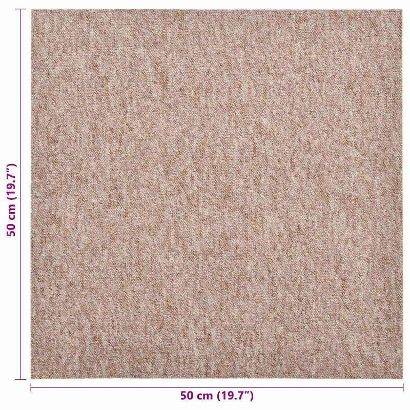 Dywan 20 pcs Beżowy 50 x 50 cm 100% polipropylen