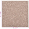 Dywan 20 pcs Beżowy 50 x 50 cm 100% polipropylen