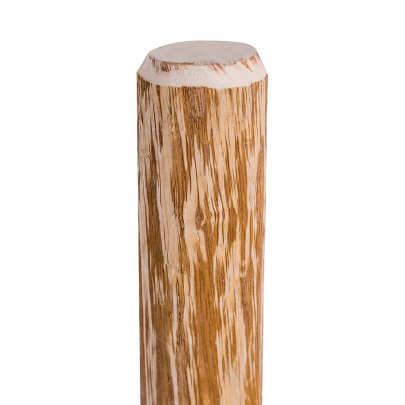 Słupki ogrodzeniowe, szpiczaste, 4 szt., leszczyna, 120 cm