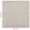 Dywan 20 pcs Jasny beż 50 x 50 cm 100% polipropylen