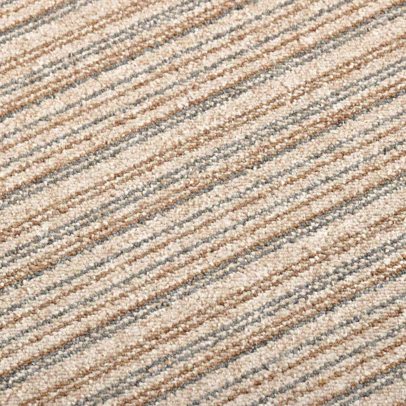 Dywan 20 pcs Beżowy w paski 50 x 50 cm 100% polipropylen