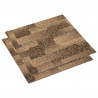 Dywan podłogowy 20 pcs Brązowy 50 x 50 cm PP