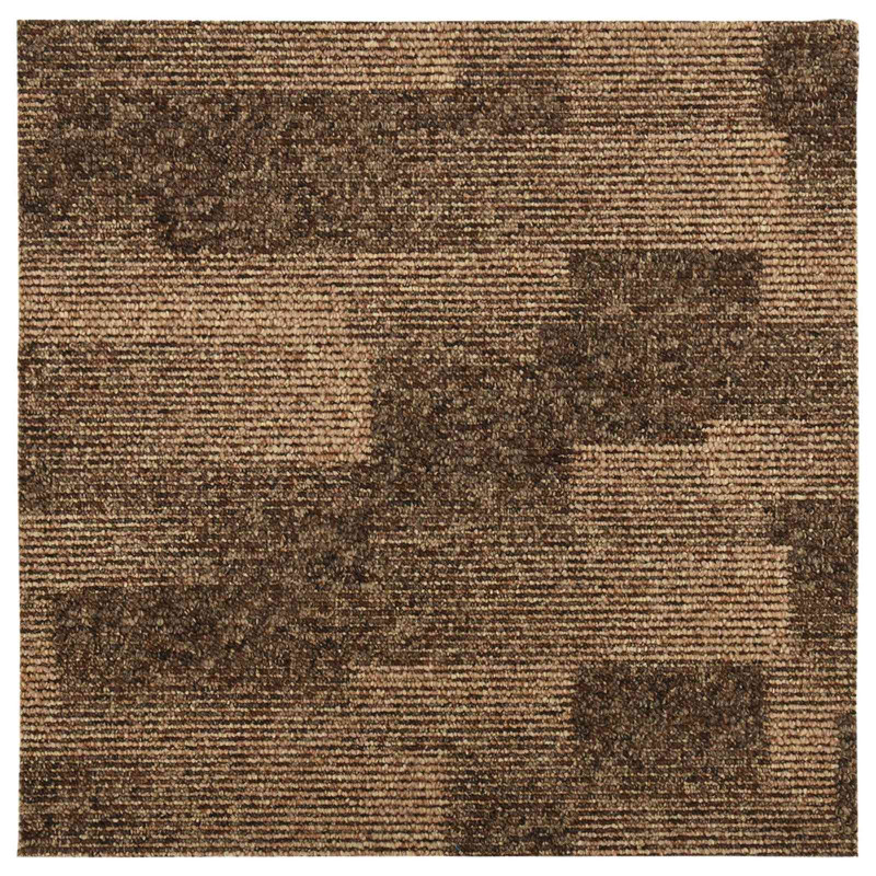 Dywan podłogowy 20 pcs Brązowy 50 x 50 cm PP