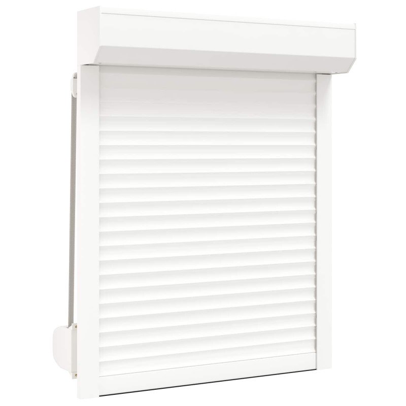 Roleta Biały 70 x 100 cm Aluminium i poliuretan