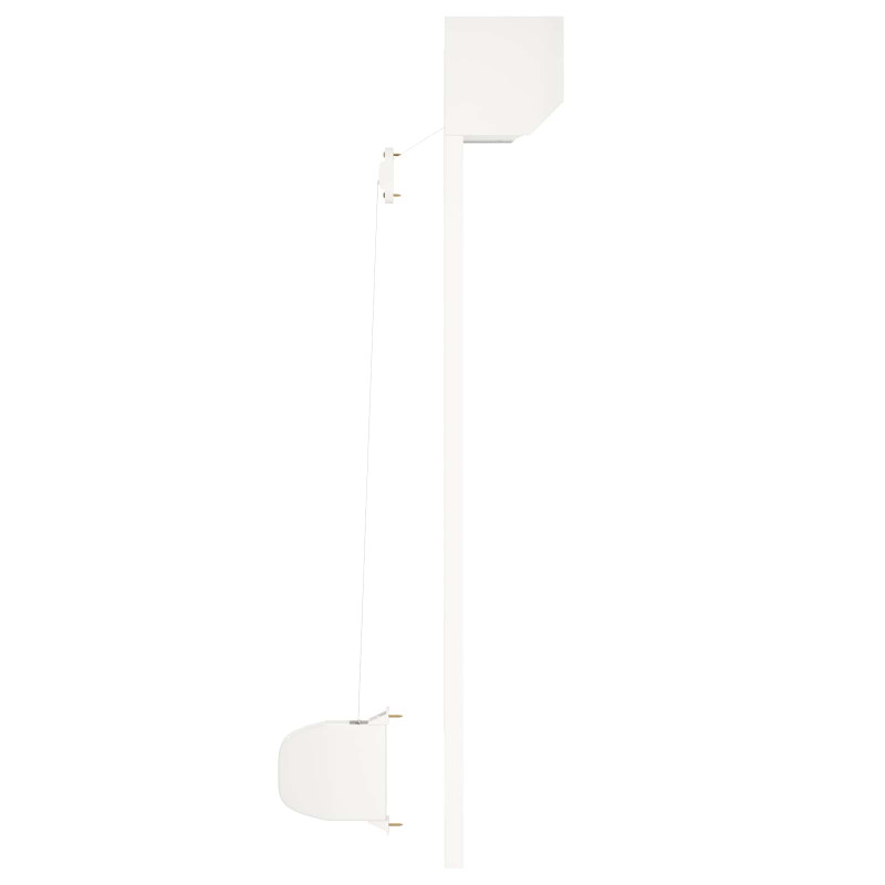 Roleta Biały 80 x 100 cm Aluminium i poliuretan