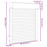 Roleta Biały 80 x 100 cm Aluminium i poliuretan