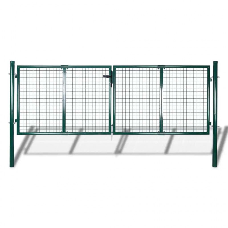 Brama ogrodzeniowa stalowa 300x100 cm zielona