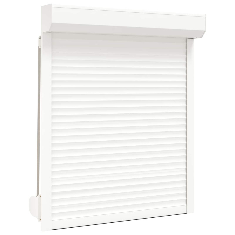 Roleta Biały 100 x 130 cm Aluminium i poliuretan