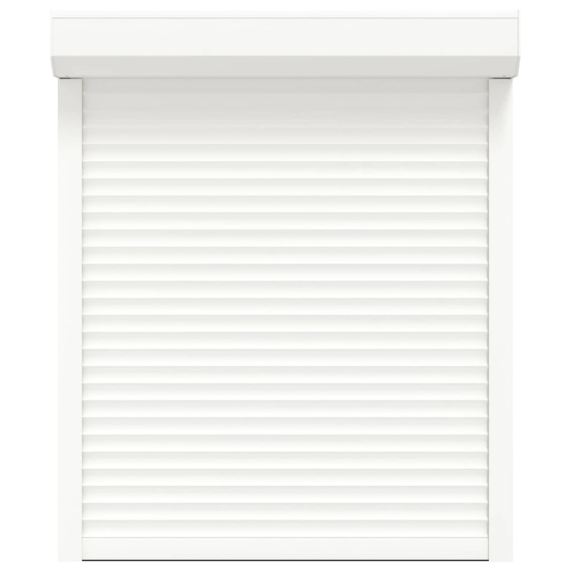 Roleta Biały 100 x 130 cm Aluminium i poliuretan