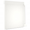 Roleta Biały 100 x 130 cm Aluminium i poliuretan
