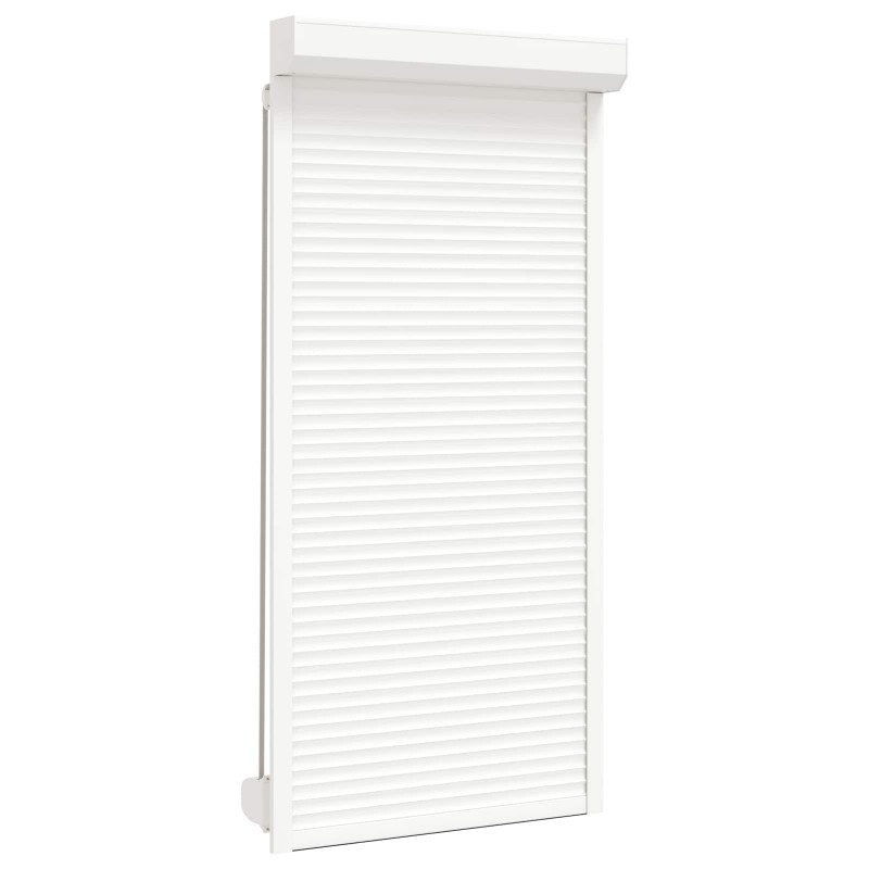 Roleta Biały 100 x 210 cm Aluminium i poliuretan