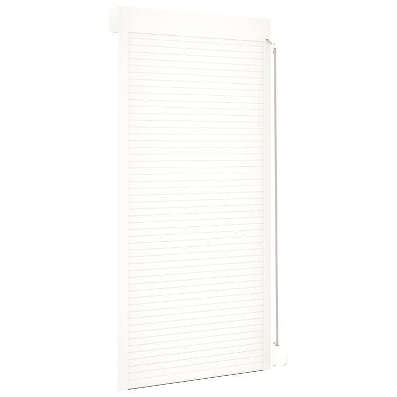 Roleta Biały 100 x 210 cm Aluminium i poliuretan