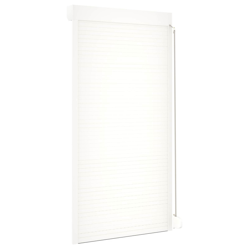 Roleta Biały 110 x 220 cm Aluminium i poliuretan