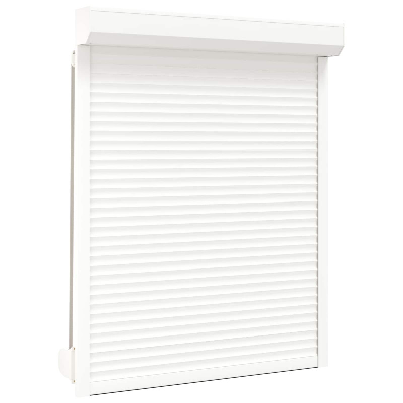 Roleta Biały 120 x 150 cm Aluminium i poliuretan