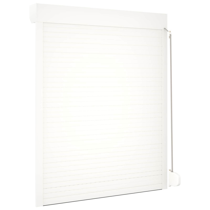 Roleta Biały 120 x 150 cm Aluminium i poliuretan