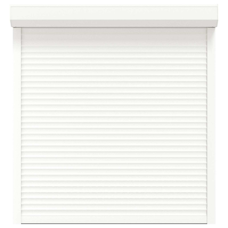 Roleta Biały 130 x 140 cm Aluminium i poliuretan
