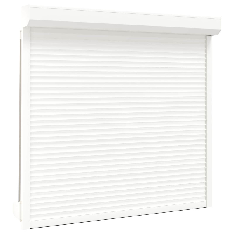 Roleta Biały 160 x 150 cm Aluminium i poliuretan