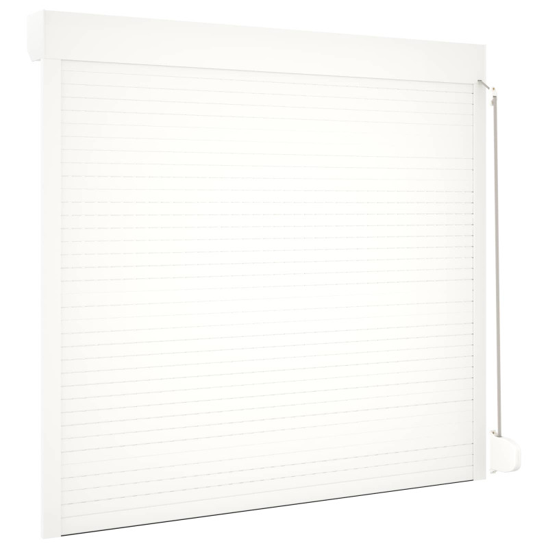 Roleta Biały 160 x 150 cm Aluminium i poliuretan