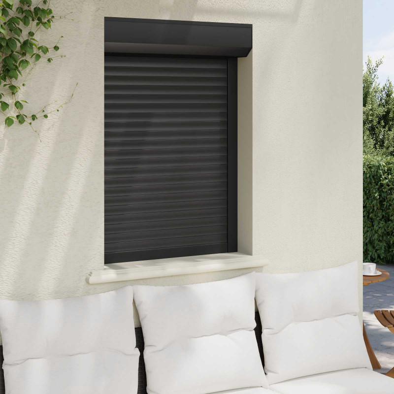 Roleta Antracyt 70 x 100 cm Aluminium i poliuretan