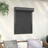 Roleta Antracyt 80 x 100 cm Aluminium i poliuretan