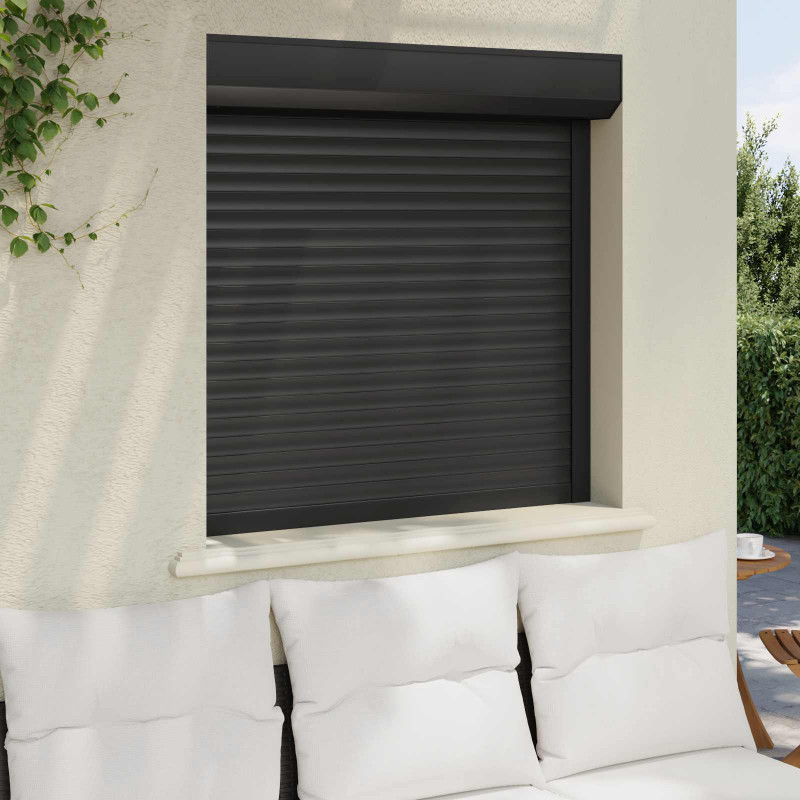 Roleta Antracyt 100 x 100 cm Aluminium i poliuretan