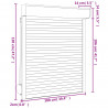 Roleta Antracyt 100 x 120 cm Aluminium i poliuretan