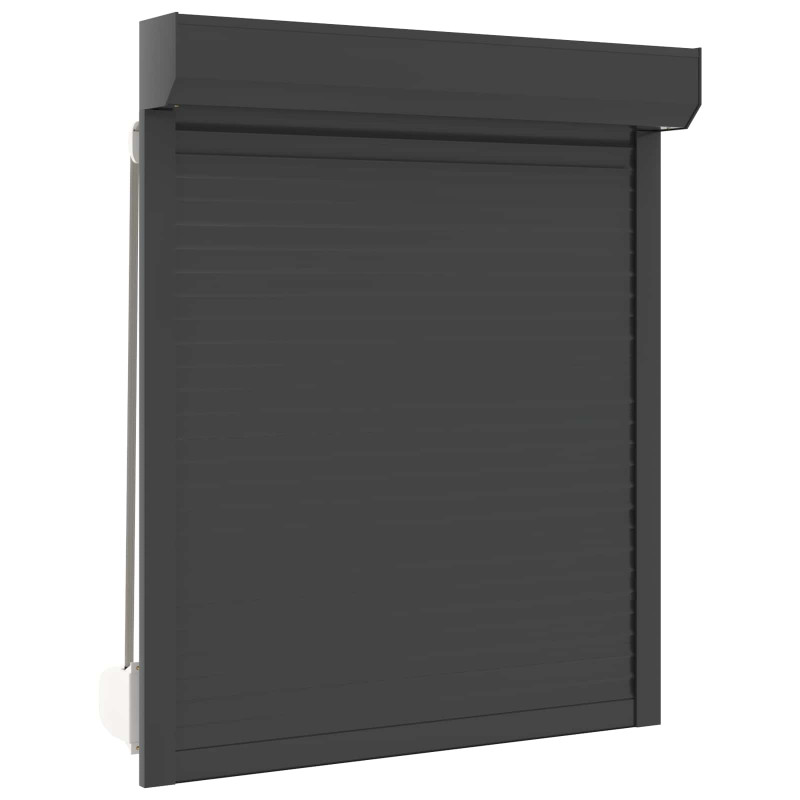 Roleta Antracyt 100 x 130 cm Aluminium i poliuretan
